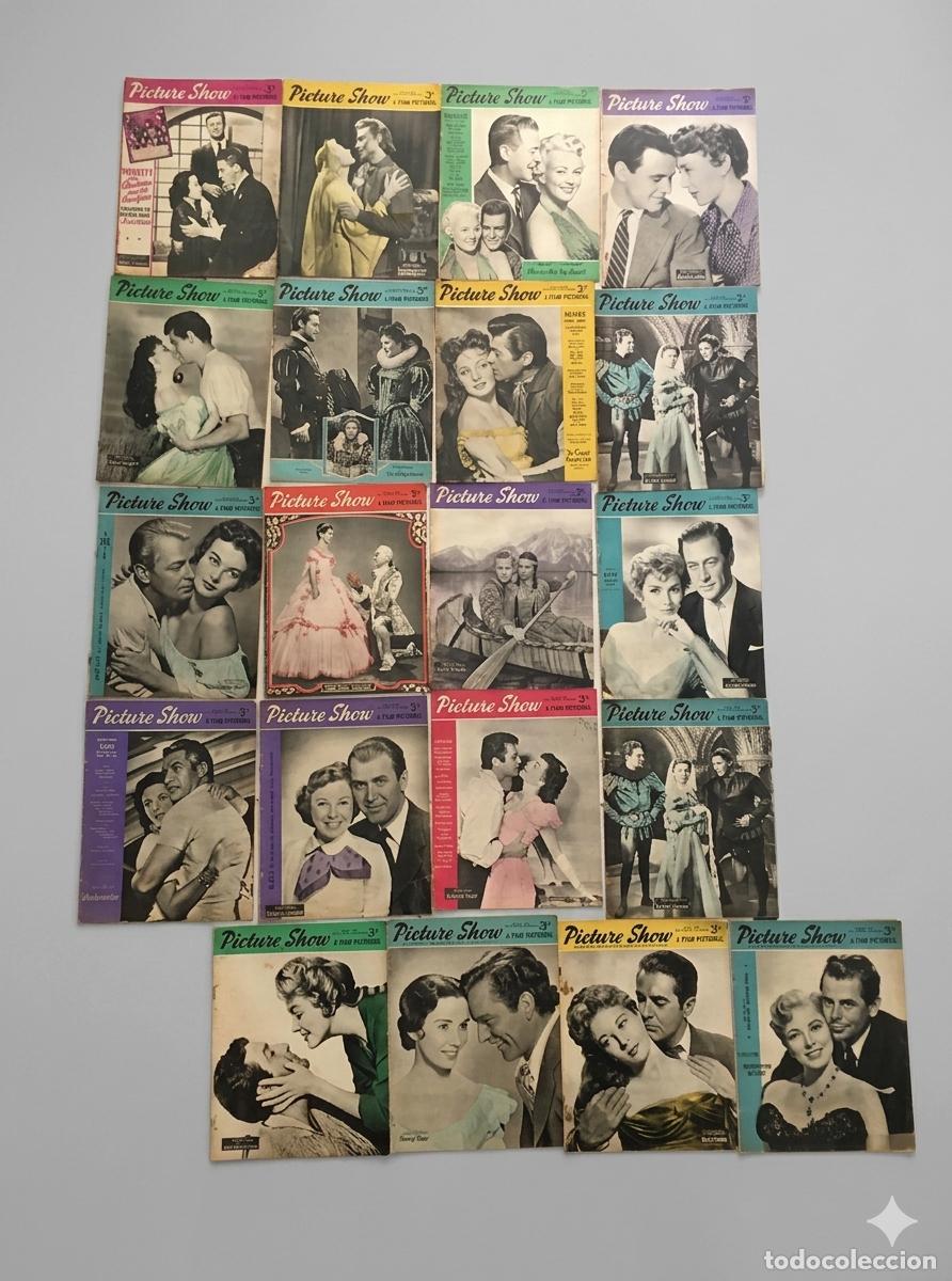 Cinema: AFD10 PICTURE SHOW LOTE 20 REVISTAS INGLESAS 1955 ALAN LADD ELEANOR PARKER REX HARRISON