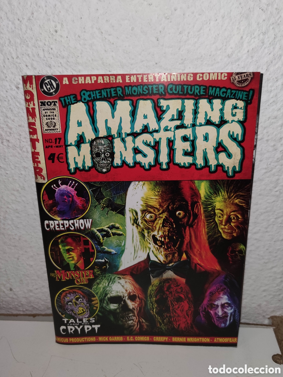 Cine: REVISTA - AMAZING MONSTERS 17 - CHAPARRA ENTERTAINMENT COMICS - THE OCHENTER MONSTER MAGAZINE