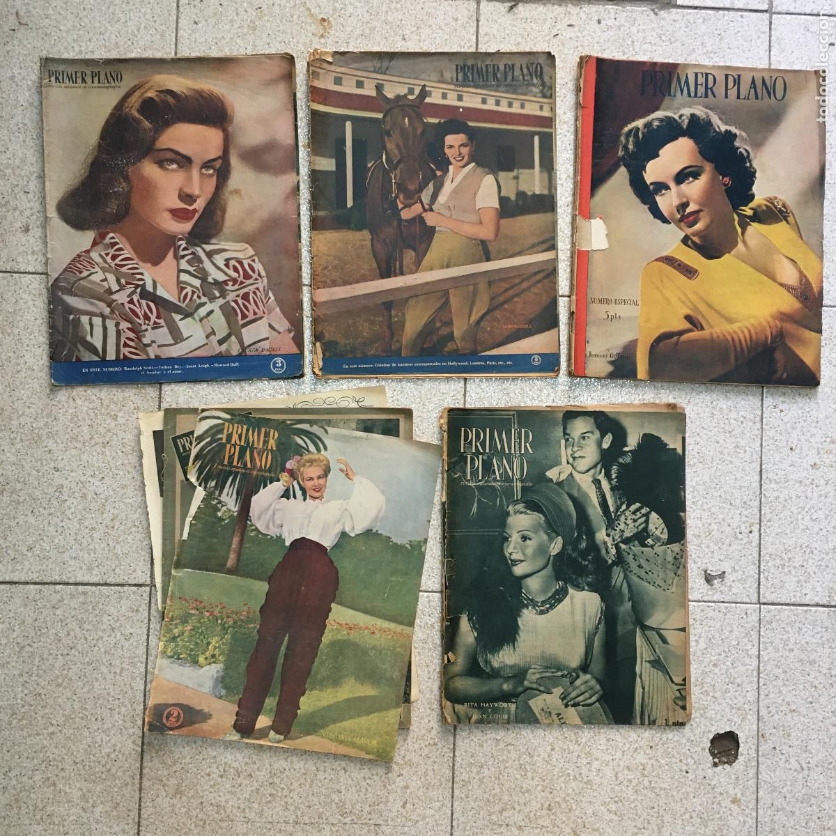 Cine: AFD16 PRIMER PLANO LOTE 5 REVISTAS ESPA&Ntilde;OLAS 1946 - 1950