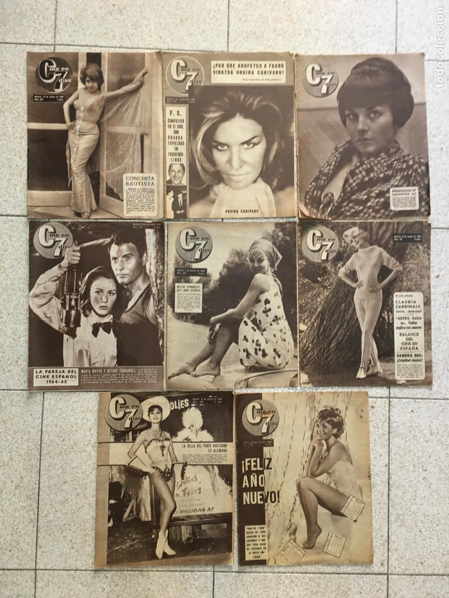 Cinema: AFD17 CINE EN 7 DIAS LOTE 8 REVISTAS ESPA&Ntilde;OLAS 1963-65