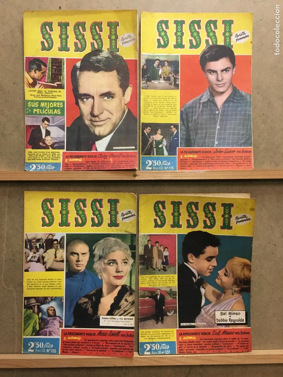 Cin&eacute;ma: AFD21 SISSI LOTE 4 REVISTAS ESPA&Ntilde;OLAS 1960