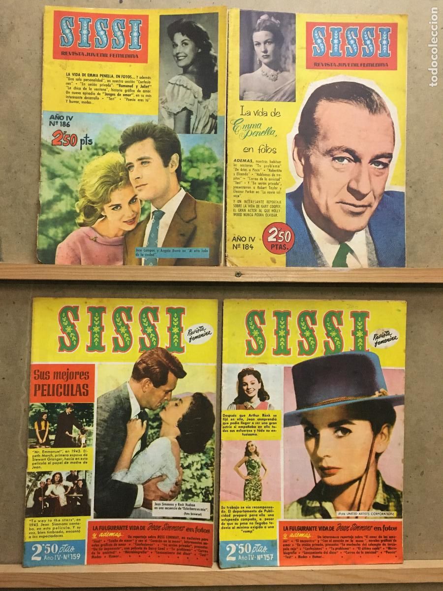 Cin&eacute;ma: AFD22 SISSI LOTE 4 REVISTAS ESPA&Ntilde;OLAS 1961