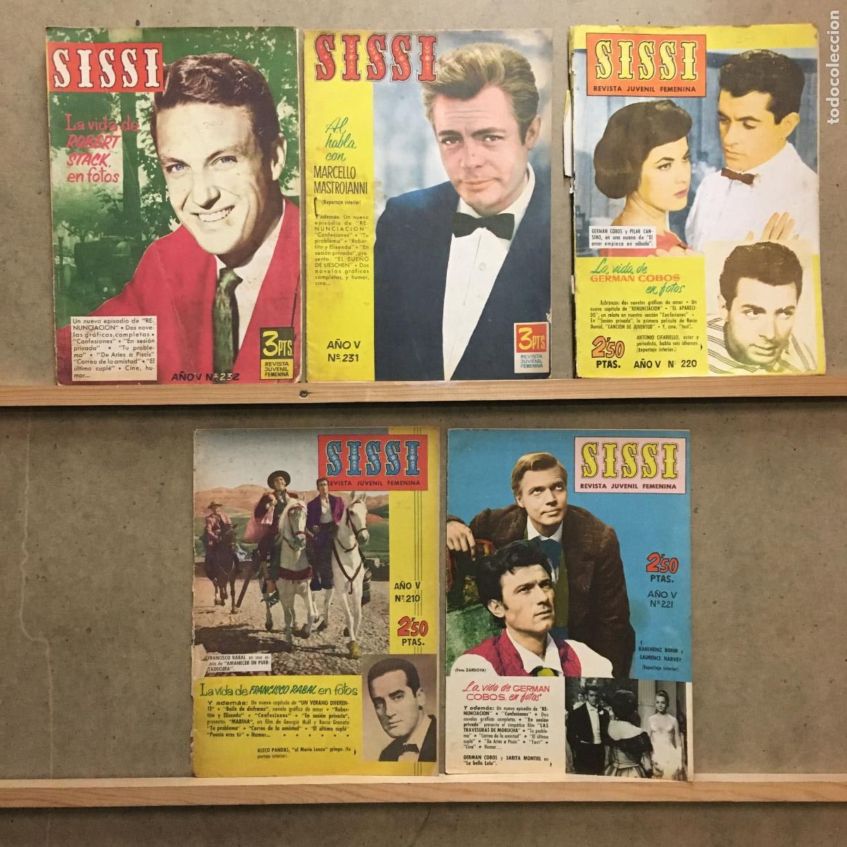 Cinema: AFD23 SISSI LOTE 5 REVISTAS ESPA&Ntilde;OLAS 1962