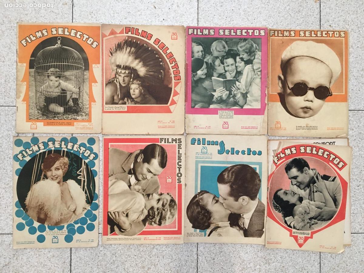 Cinema: AFD29 FILMS SELECTOS REVISTA ESPA&Ntilde;OLA LOTE 8 NUMEROS 1933