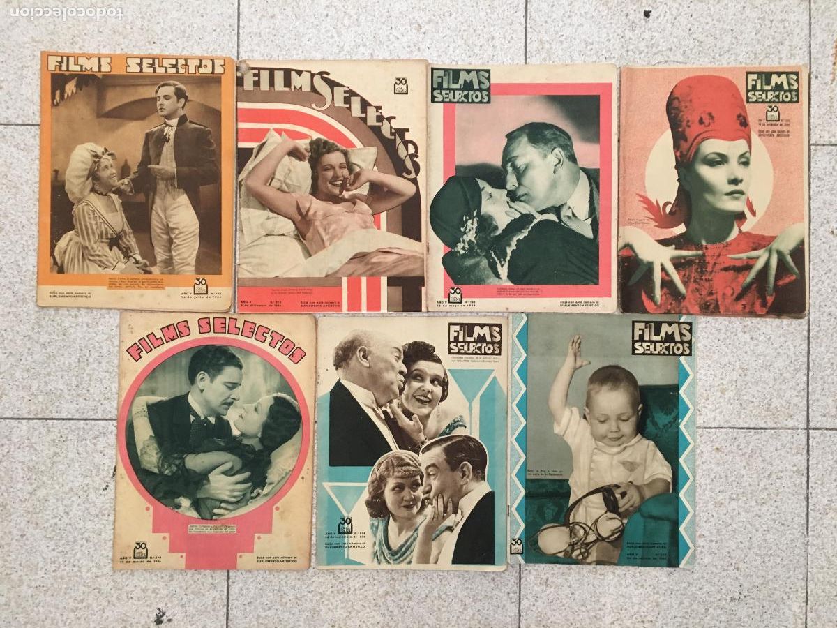 Cinema: AFD30 FILMS SELECTOS REVISTA ESPA&Ntilde;OLA LOTE 7 NUMEROS 1934