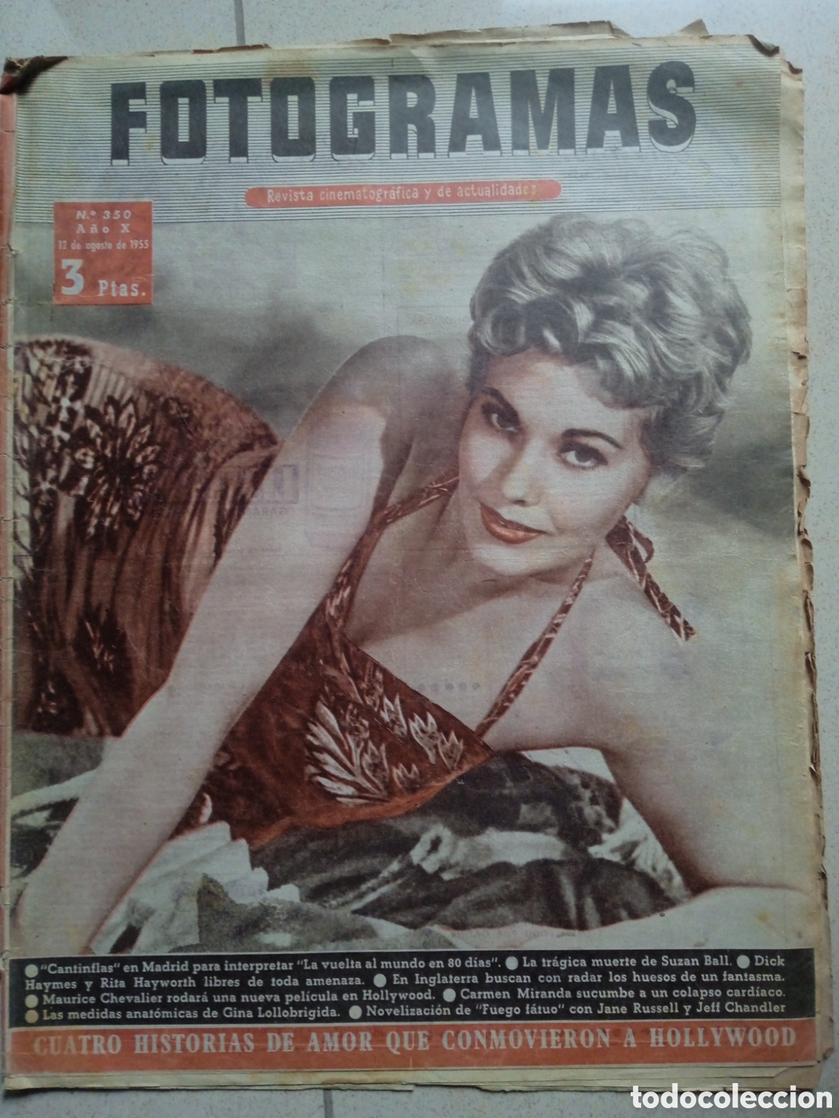 Cine: Fotogramas n&deg;350 12/08/1955 Kim Novak