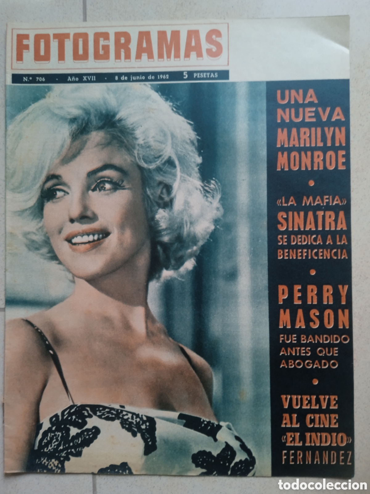 Cine: Fotogramas 706 08/06/1962 Marilyn Monroe