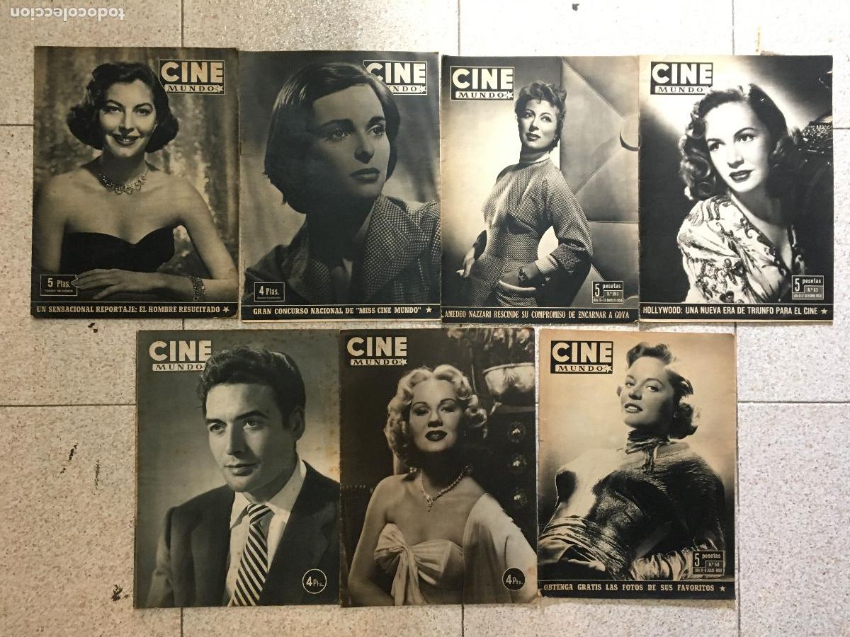 Cinema: AFD33 CINE MUNDO LOTE 7 REVISTAS ESPA&Ntilde;OLAS 1952 - 1953 - 1954