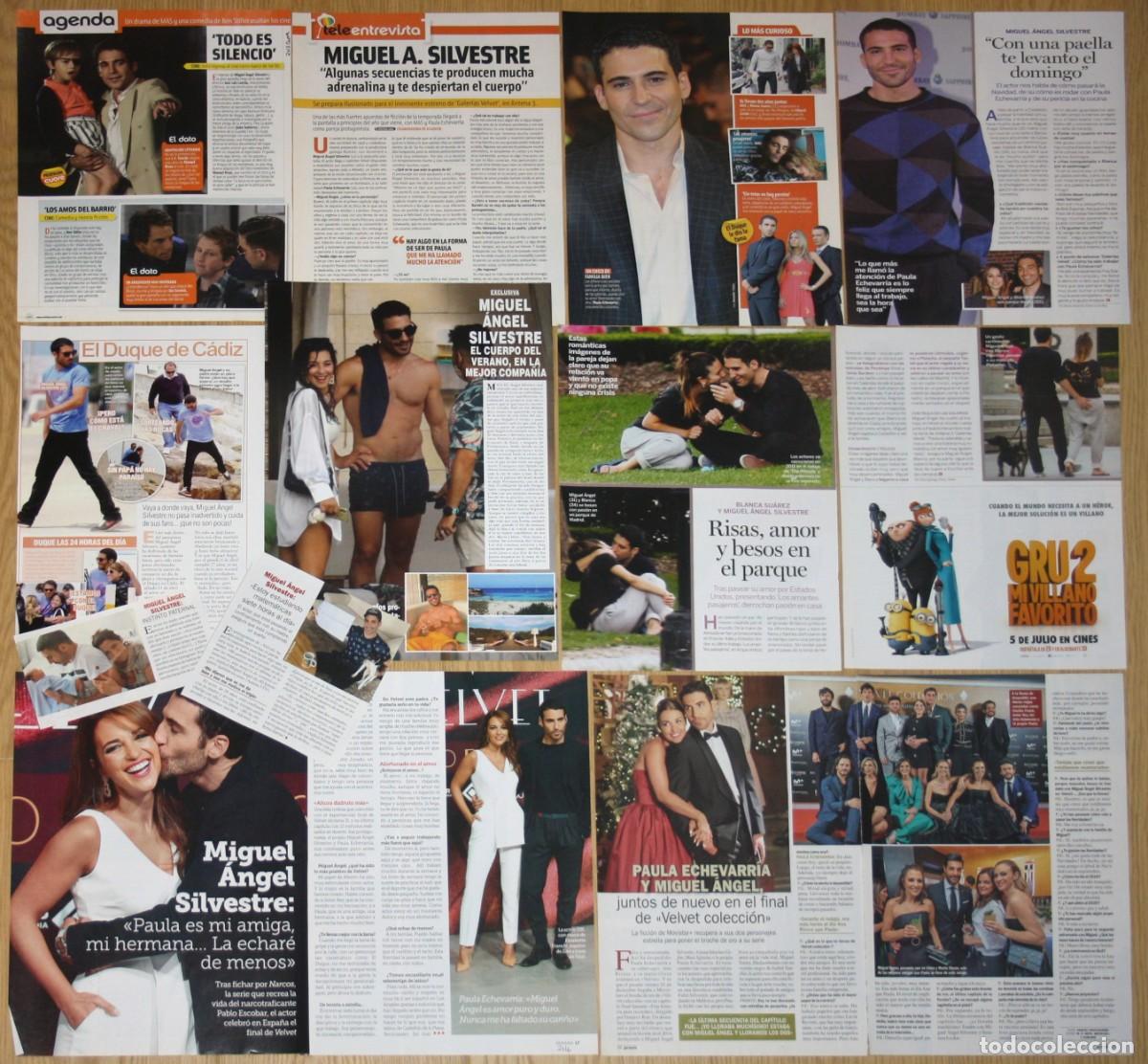 Cine: MIGUEL ANGEL SILVESTRE lote prensa fotos revista clippings cine espa&ntilde;ol actor MAS El Duque recortes