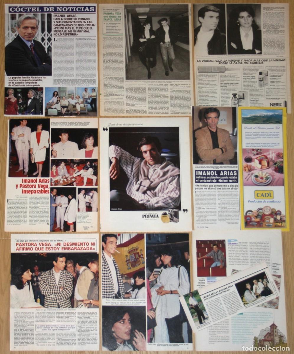 Cine: IMANOL ARIAS lote prensa 1980s/2020s fotos revista clippings cine espa&ntilde;ol actor Cuentame TV recortes