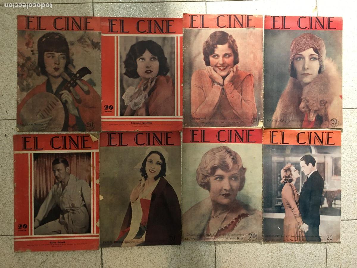 Cin&eacute;ma: AFD37 EL CINE REVISTA ESPA&Ntilde;OLA 1929 LOTE 8 NUMEROS