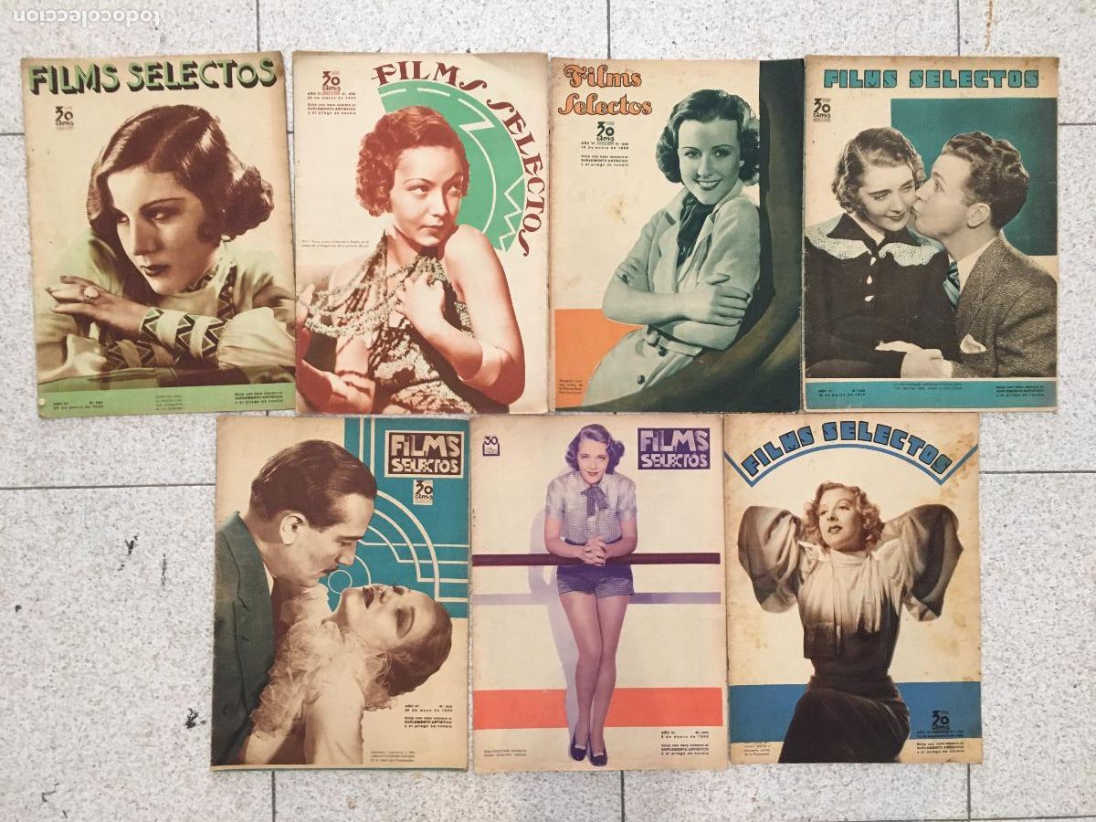 Cinema: AFD43 FILMS SELECTOS REVISTA ESPA&Ntilde;OLA LOTE 7 NUMEROS 1935