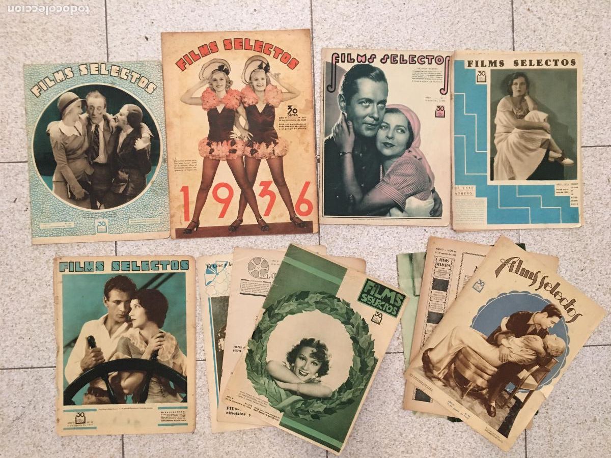 Cinema: AFD45 FILMS SELECTOS REVISTA ESPA&Ntilde;OLA LOTE 7 NUMEROS a&ntilde;os 30