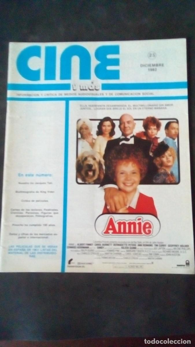 Cine: MAGAZINE CINE Y M&Aacute;S N&ordm; 25-DICIEMBRE 1982-JACQUES TATI-KING VIDOR-E.T.