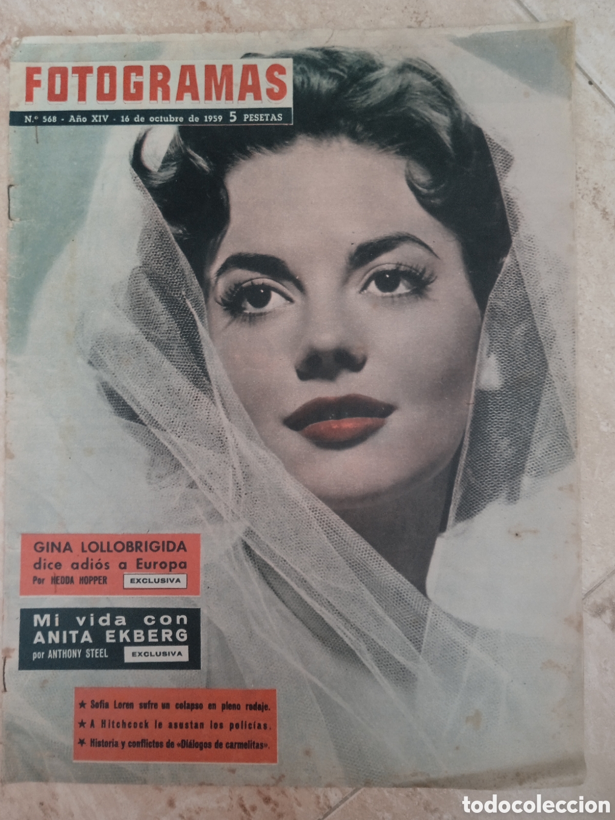 Cine: Revista Fotogramas n&deg;568 Gina Lollobrigida Anita Ekberg