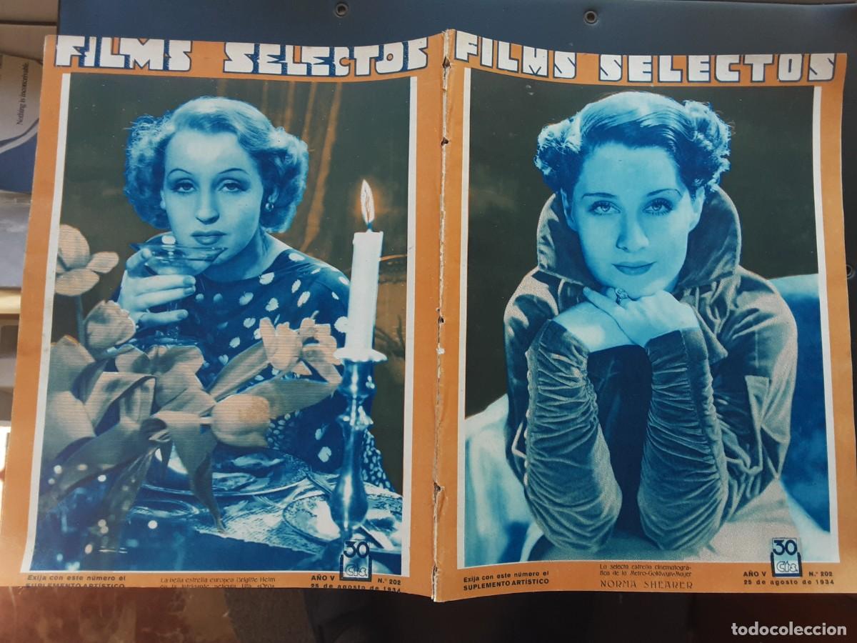 Cinema: Films selectos, revista n&uacute;mero 202, Norma Shearer. Boris Karloff, Jean Harlow