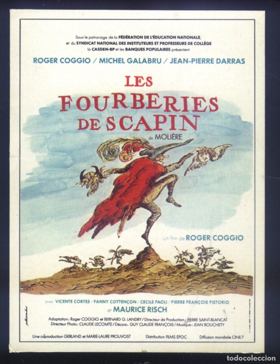 Cine: Q-11954- LES FOURBERIES DE SCAPIN (Aventuras de un brib&oacute;n) (FICHA T&Eacute;CNICA) Roger Coggio