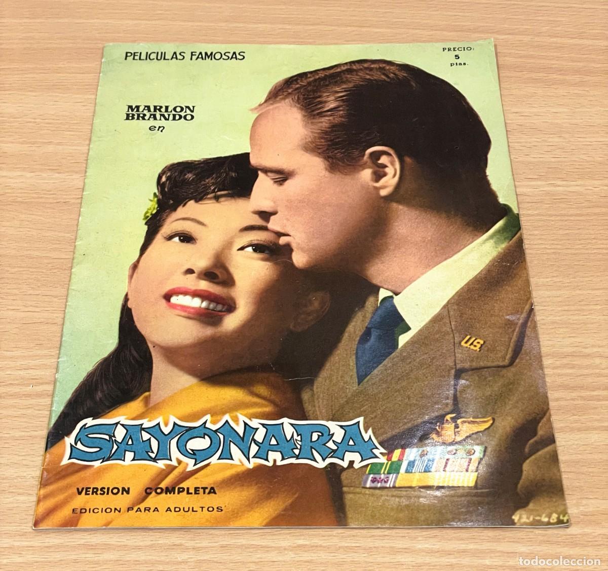 Cine: REVISTA COLECCI&Oacute;N PEL&Iacute;CULAS FAMOSAS n&ordm; 2 - SAYONARA. EDICIONES MANDOLINA, 1959