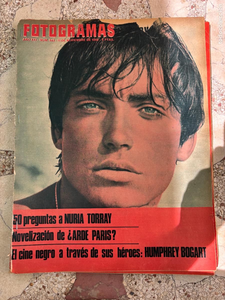 Cine: FOTOGRAMAS N&ordm; 943 A&Ntilde;O 1966. UDO KIER EN PORTADA. HUMPHREY BOGART. ENTREVISTA NURIA TORRAY.