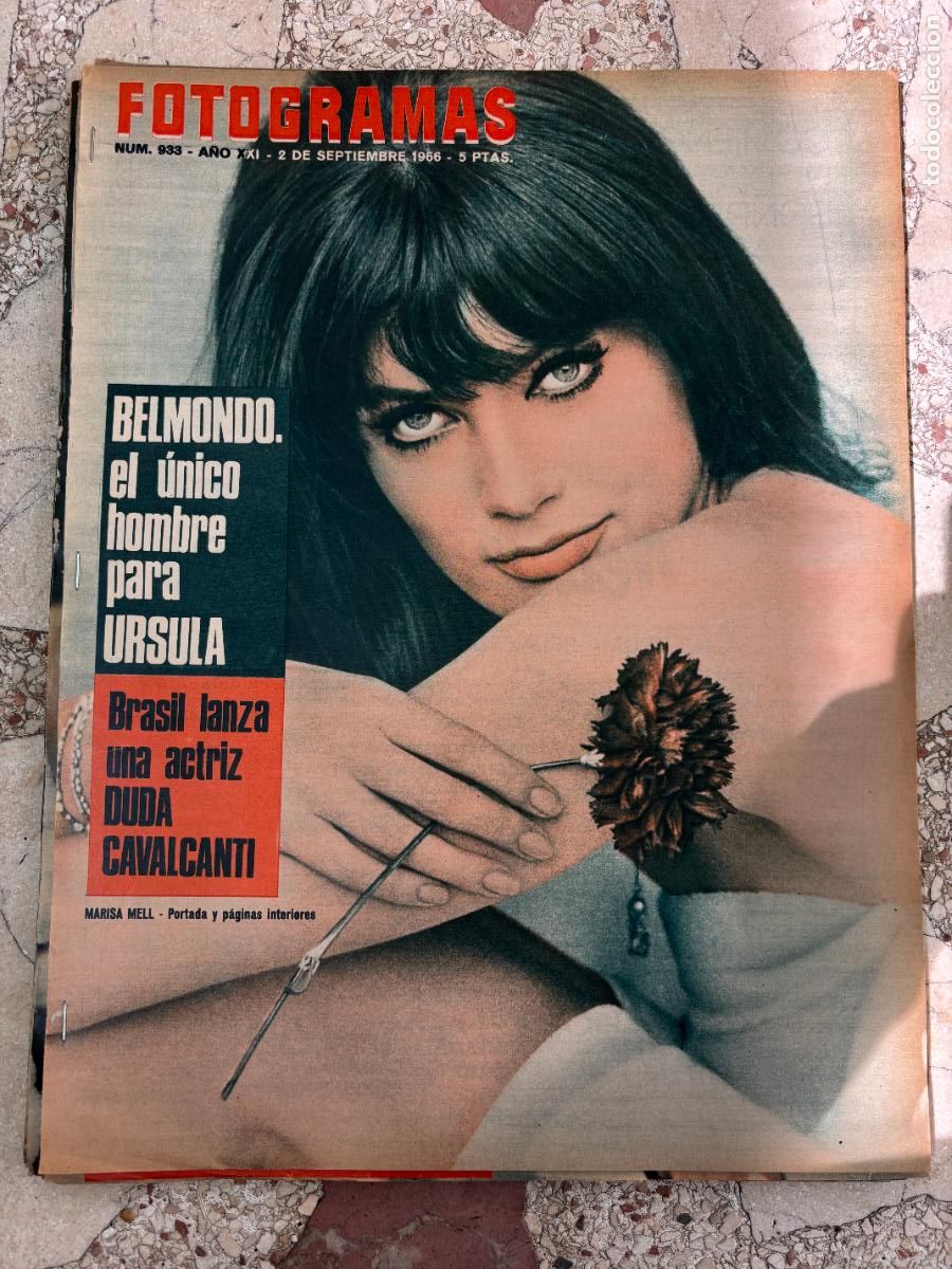 Cine: FOTOGRAMAS N&ordm; 933 A&Ntilde;O 1966. MARISA MELL EN PORTADA. BOB HOPE. DUDA CAVALCANTI.