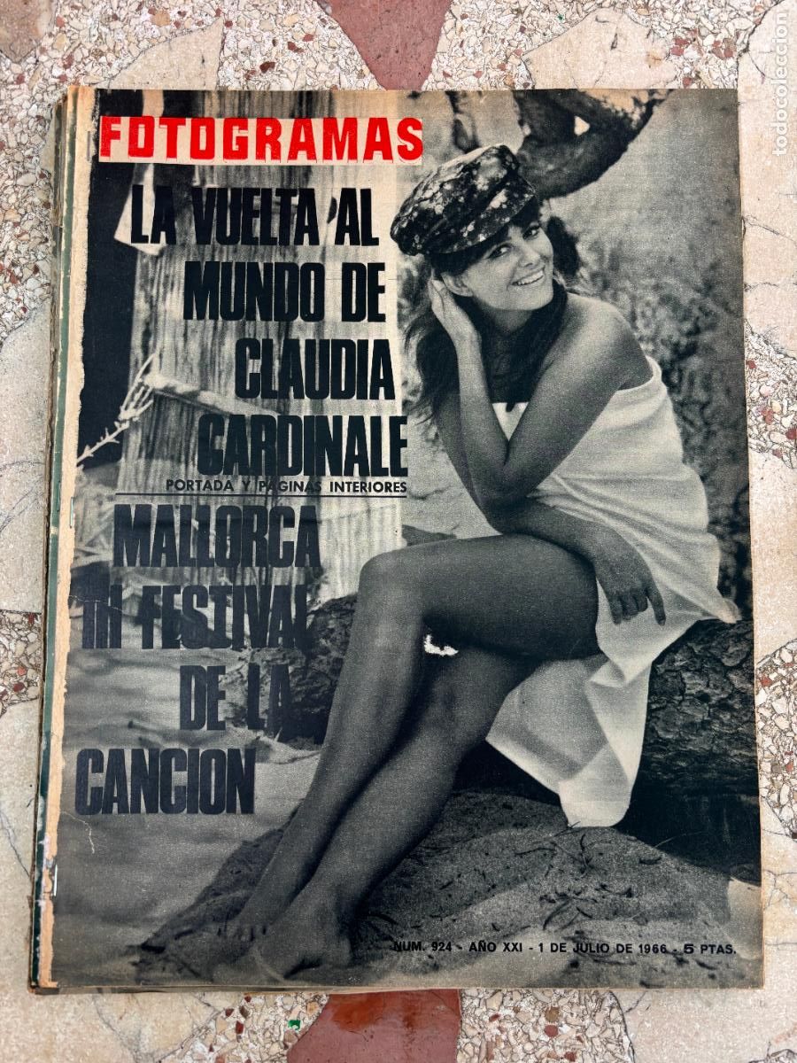 Cine: FOTOGRAMAS N&ordm; 924 A&Ntilde;O 1966. CLAUDIA CARDINALE EN PORTADA. MARIA MACHADO. STEWART GRANGER.