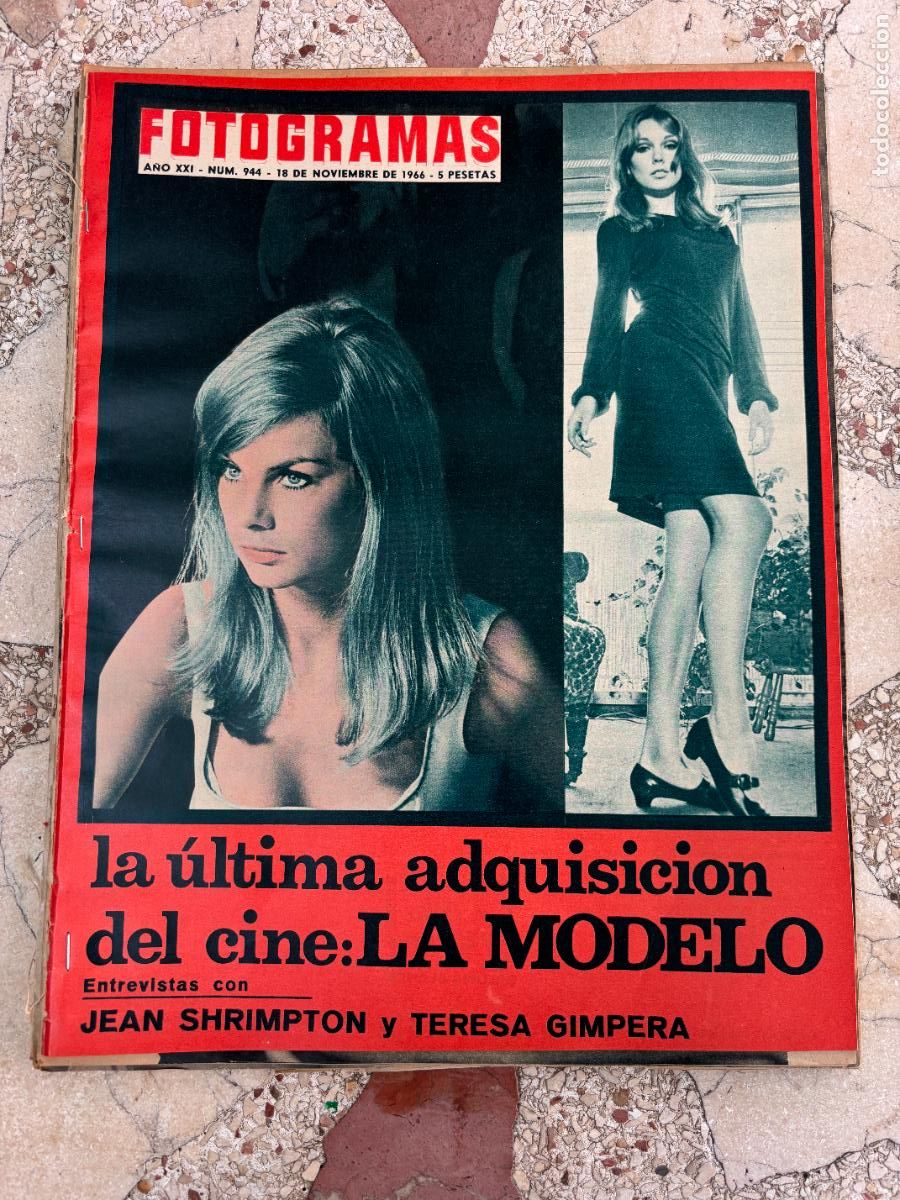 Cine: FOTOGRAMaS N&ordm; 944 A&Ntilde;O 1966. JEAN SHRIMPTON Y ELIZABETH ERCY EN PORTADA. TERESA GIMPERA.