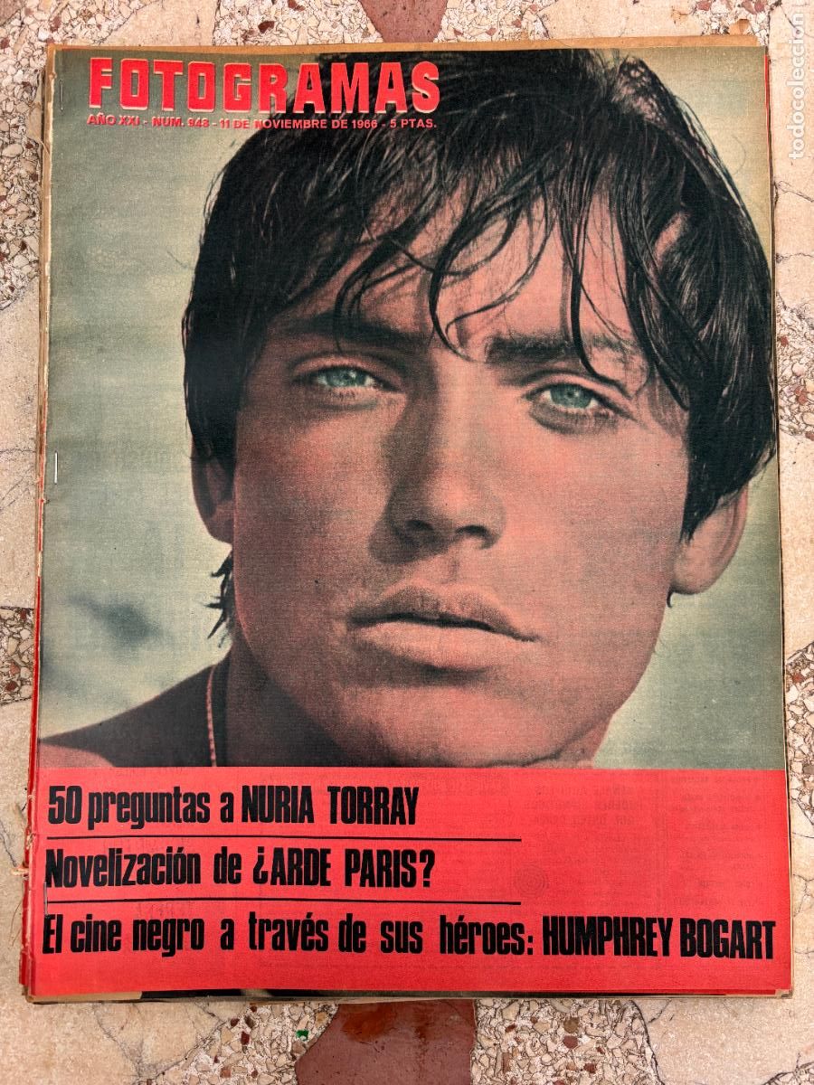 Cine: FOTOGRAMAS N&ordm; 943 A&Ntilde;O 1966. UDO KIER EN PORTADA. HUMPHREY BOGART. ENTREVISTA NURIA TORRAY.