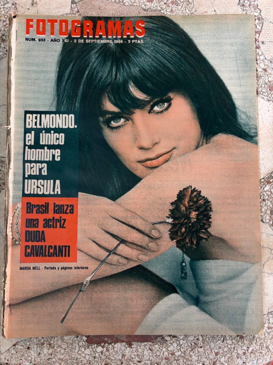 Cine: FOTOGRAMAS N&ordm; 933 A&Ntilde;O 1966. MARISA MELL EN PORTADA. BOB HOPE. DUDA CAVALCANTI.