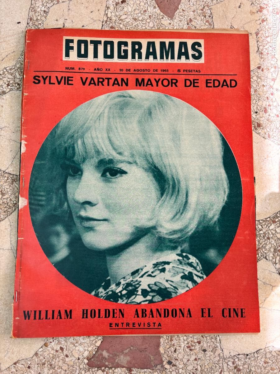 Cine: FOTOGRAMAS N&ordm; 879 A&Ntilde;O 1965. SYLVIE VARTAN EN PORTADA. WILLIAM HOLDEN ENTREVISTA.