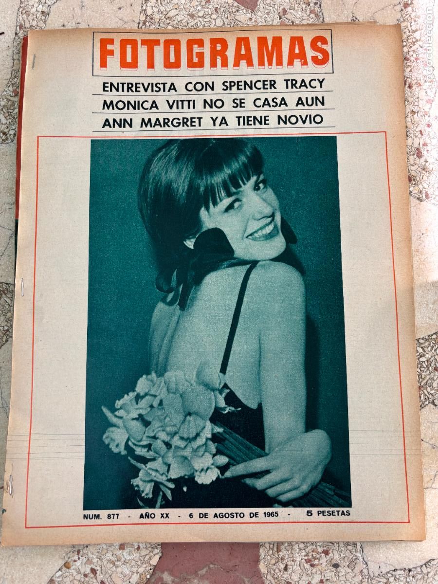 Cine: FOTOGRAMAS N&ordm; 877 A&Ntilde;O 1965. CATHERINE SPAAK EN PORTADA. SPENCER TRACY. MONICA VITTI.