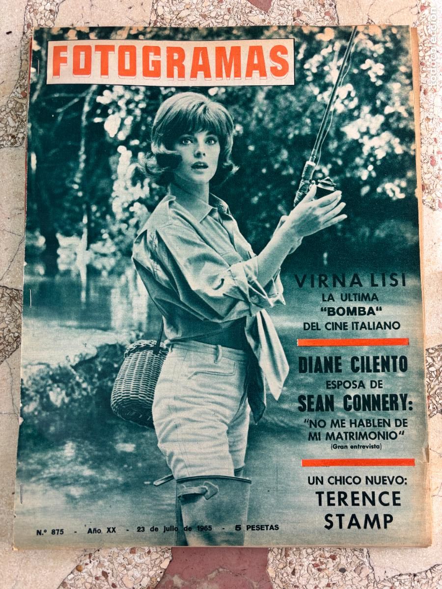 Cine: FOTOGRAMAS N&ordm; 875 A&Ntilde;O 1965. VIRNA LISI EN PORTADA. DIANE CILENTO. SEAN CONNERY. TERENCE STAMP.