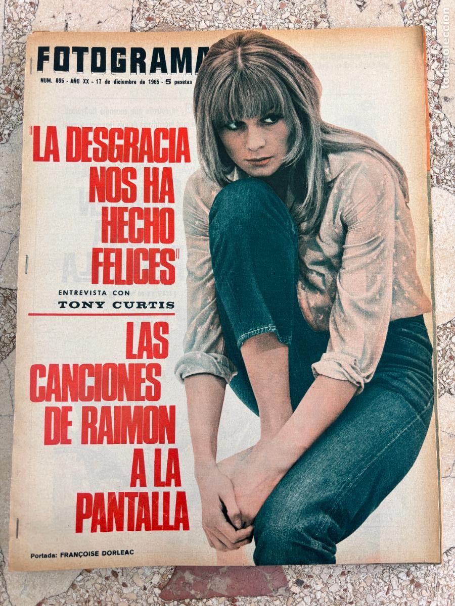 Cine: FOTOGRAMAS N&ordm; 895 A&Ntilde;O 1965. FRAN&Ccedil;OISE DORLEAC EN PORTADA. ELISENDA DE MONTCADA. ANTONIO GADES.