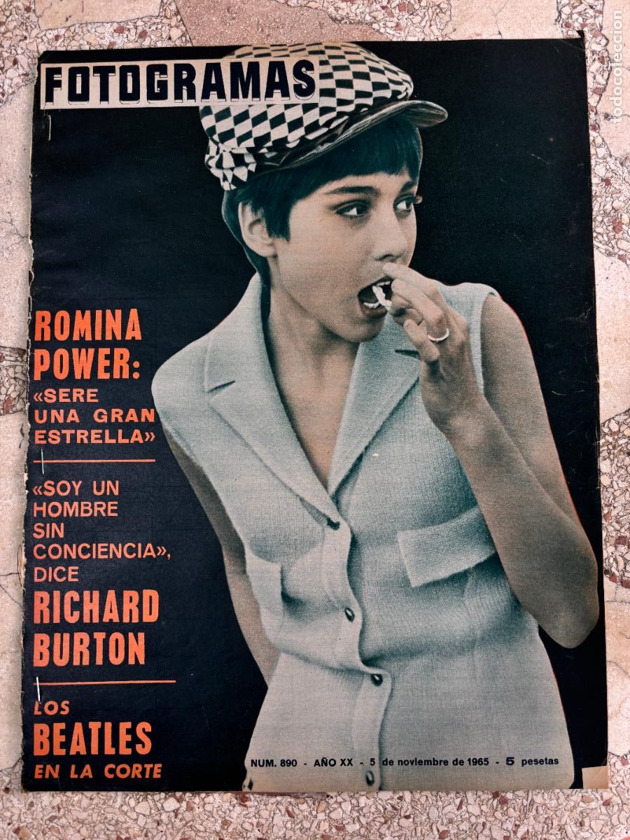 Cine: FOTOGRAMAS N&ordm; 890 A&Ntilde;O 1965. ROMINA POWER EN PORTADA. RICHARD BURTON. MONICA VITTI. TERENCE STAMP.