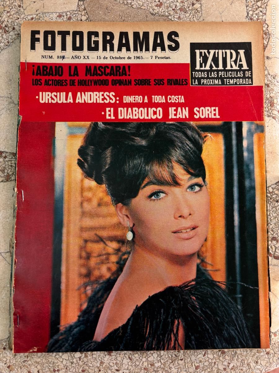 Cine: FOTOGRAMAS N&ordm; 887 A&Ntilde;O 1965. SUZANNE PLESHETTE EN PORTADA. URSULA ANDRESS. JEAN SOREL.