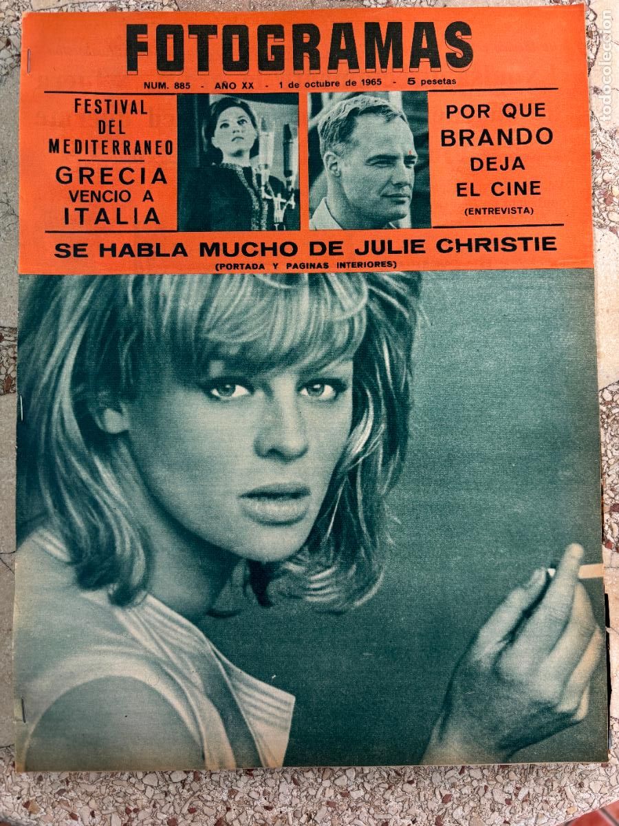 Cine: FOTOGRAMAS N&ordm; 885 A&Ntilde;O 1965. JULIE CHRISTIE EN PORTADA. MARLON BRANDO. JULIE CHRISTIE.