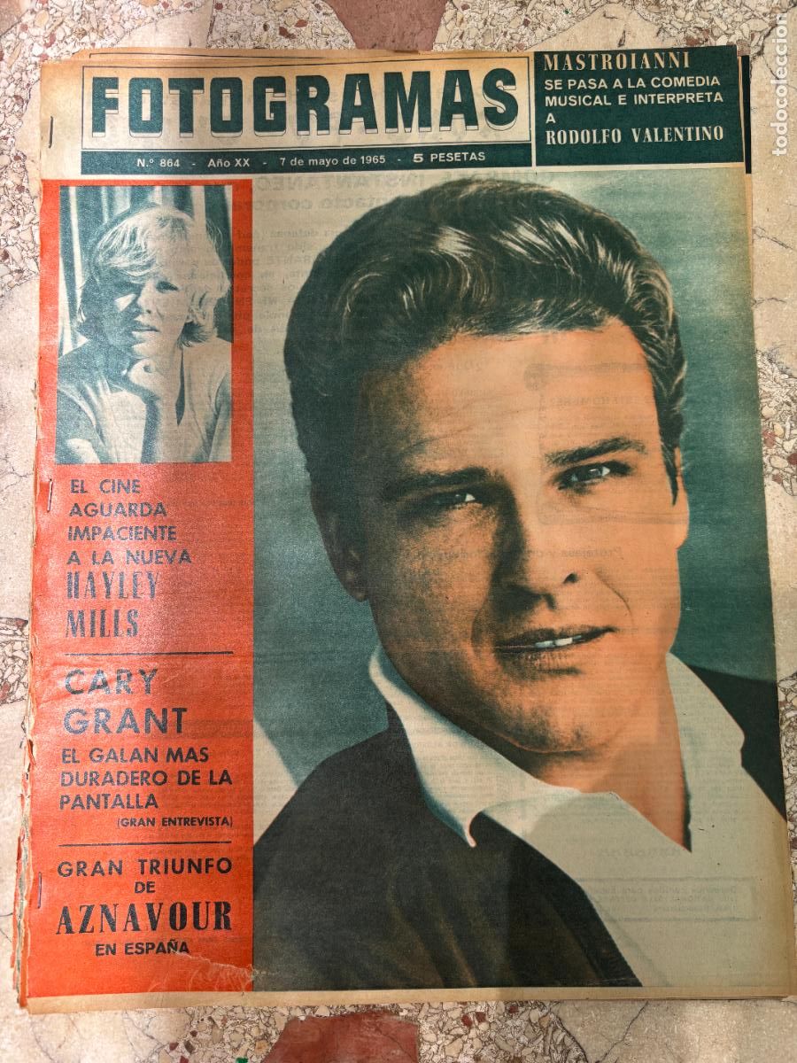 Cine: FOTOGRAMAS N&ordm; 864 A&Ntilde;O 1965. JOHN ERICSON EN PORTADA. HAYLEY MILLS. CARY GRANT. MASTROIANNI.