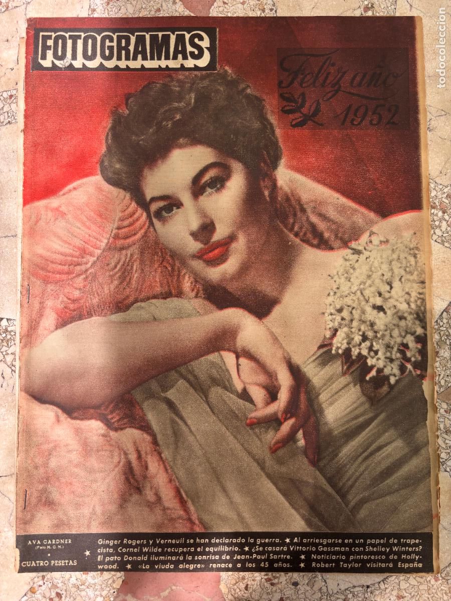 Cine: FOTOGRAMAS N&ordm; 163. AVA GARDNER EN PORTADA. GINGER ROGERS. CORNEL WILDE. VITTORIO GASSMAN.