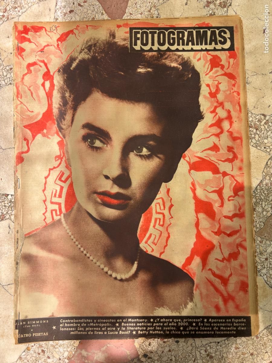 Cine: FOTOGRAMAS N&ordm; 159. JEAN SIMMONS EN PORTADA. BETTY HUTTON. LUC&Iacute;A BOS&Eacute;. CARLA BALENDA.