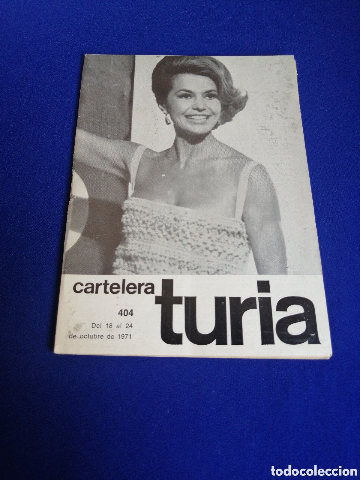 Cine: CARTELERA TURIA N&Uacute;MERO 404 A&Ntilde;O 1971 PORTADA CYD CHARISSE