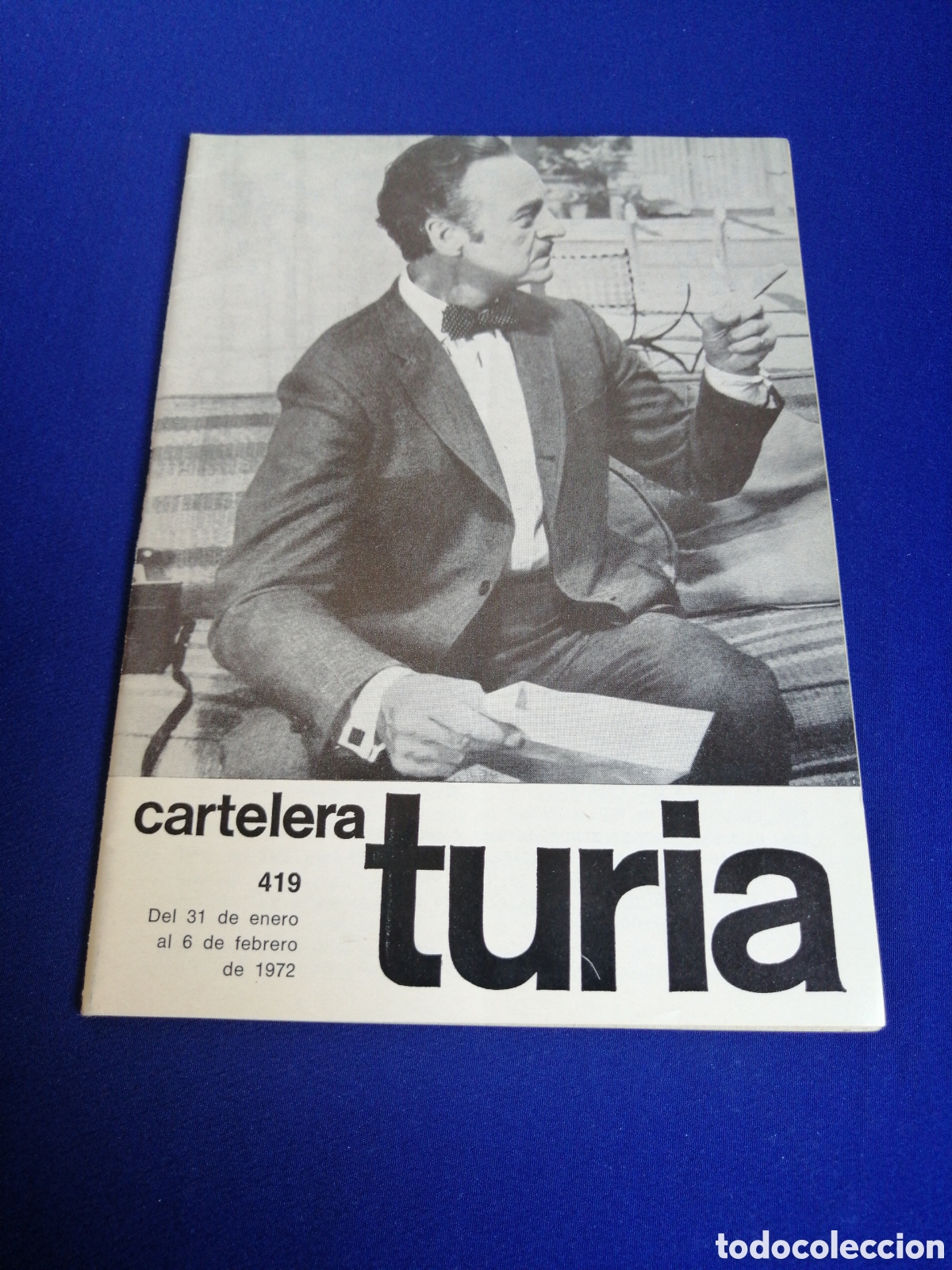 Cine: CARTELERA TURIA N&Uacute;MERO 419 A&Ntilde;O 1972 PORTADA DAVID NIVEN