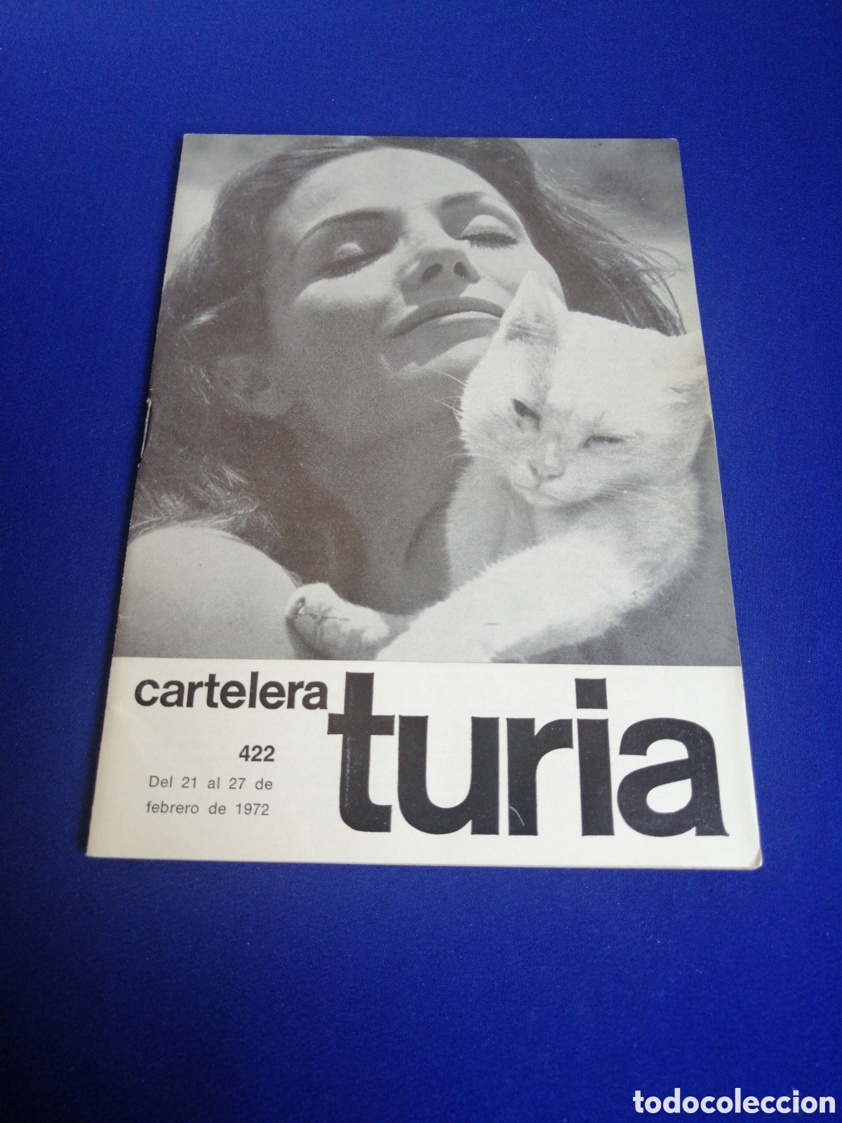 Cine: CARTELERA TURIA N&Uacute;MERO 422 A&Ntilde;O 1972 PORTADA CARMEN SEVILLA PUBLICIDAD GIMNASIO FEMENINO ESPLUGUES
