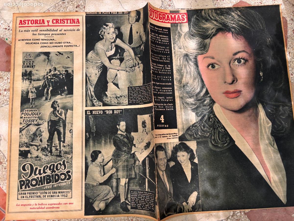 Cine: FOTOGRAMAS N&ordm; 226. SUSAN HAYWARD. FARLEY GRANGER. RONALD COLMAN. JOHN AGAR. PIER ANGELI.
