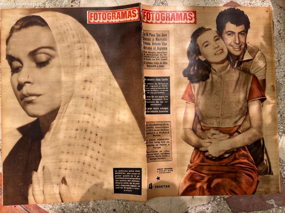 Cine: FOTOGRAMAS N&ordm; 220. FARLEY GRANGER Y PEGGY DON EN PORTADA. AUDREY HEPBURN. RICHARD BURTON.
