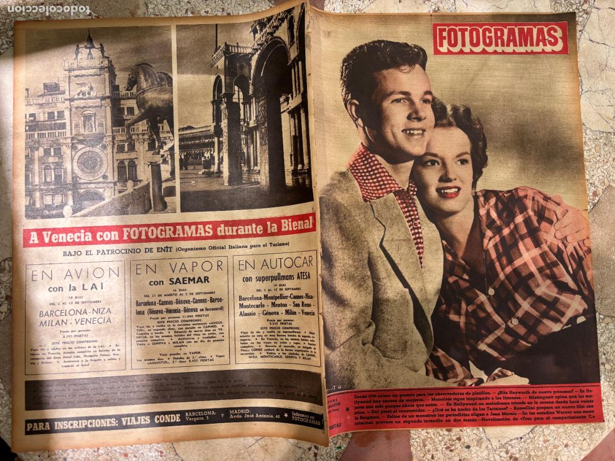 Cine: FOTOGRAMAS N&ordm; 194. JOAN EVANS Y LOU MC. CALLISTER EN PORTADA. RITA HAYWORTH. JEAN MARAIS.