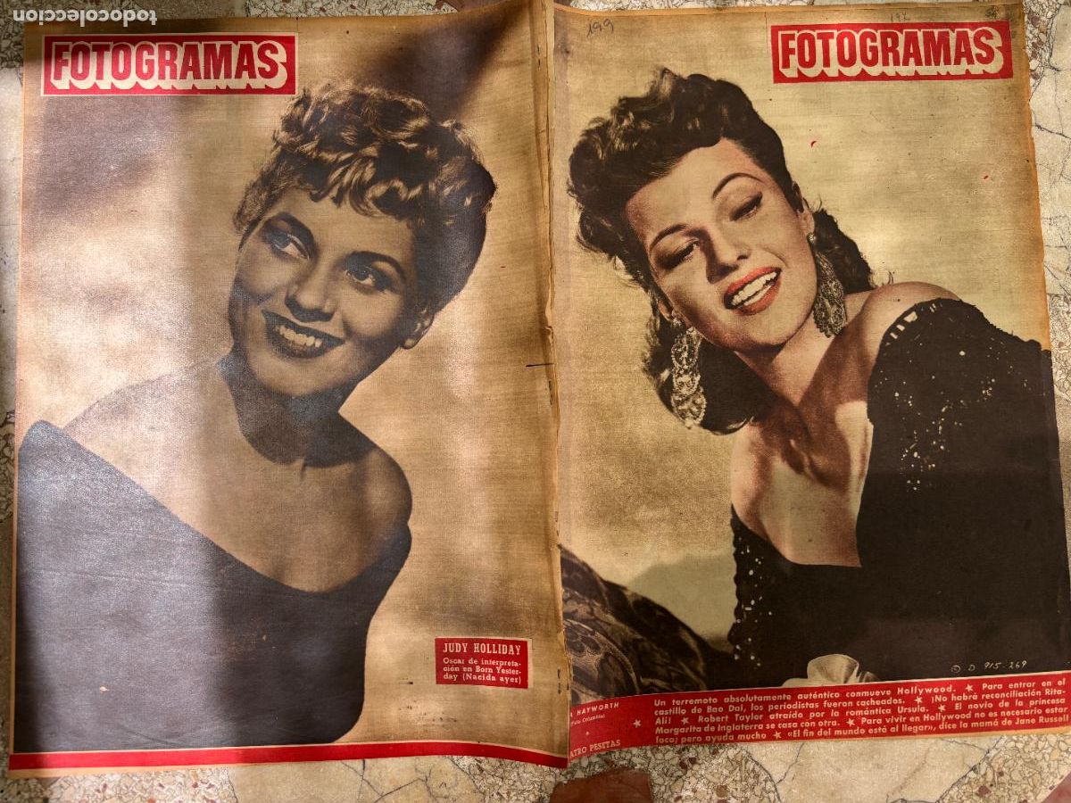 Cine: FOTOGRAMAS N&ordm; 199. RITA HAYWORTH EN PORTADA. BAO DAI. ROBERT TAYLOR. JANE RUSSELL.