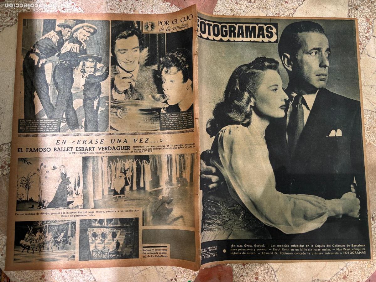 Cine: FOTOGRAMAS N&ordm; 81. BARBARA STANWYCK Y HUMPHREY BOGART. GRETA GARBO. MAE WEST.