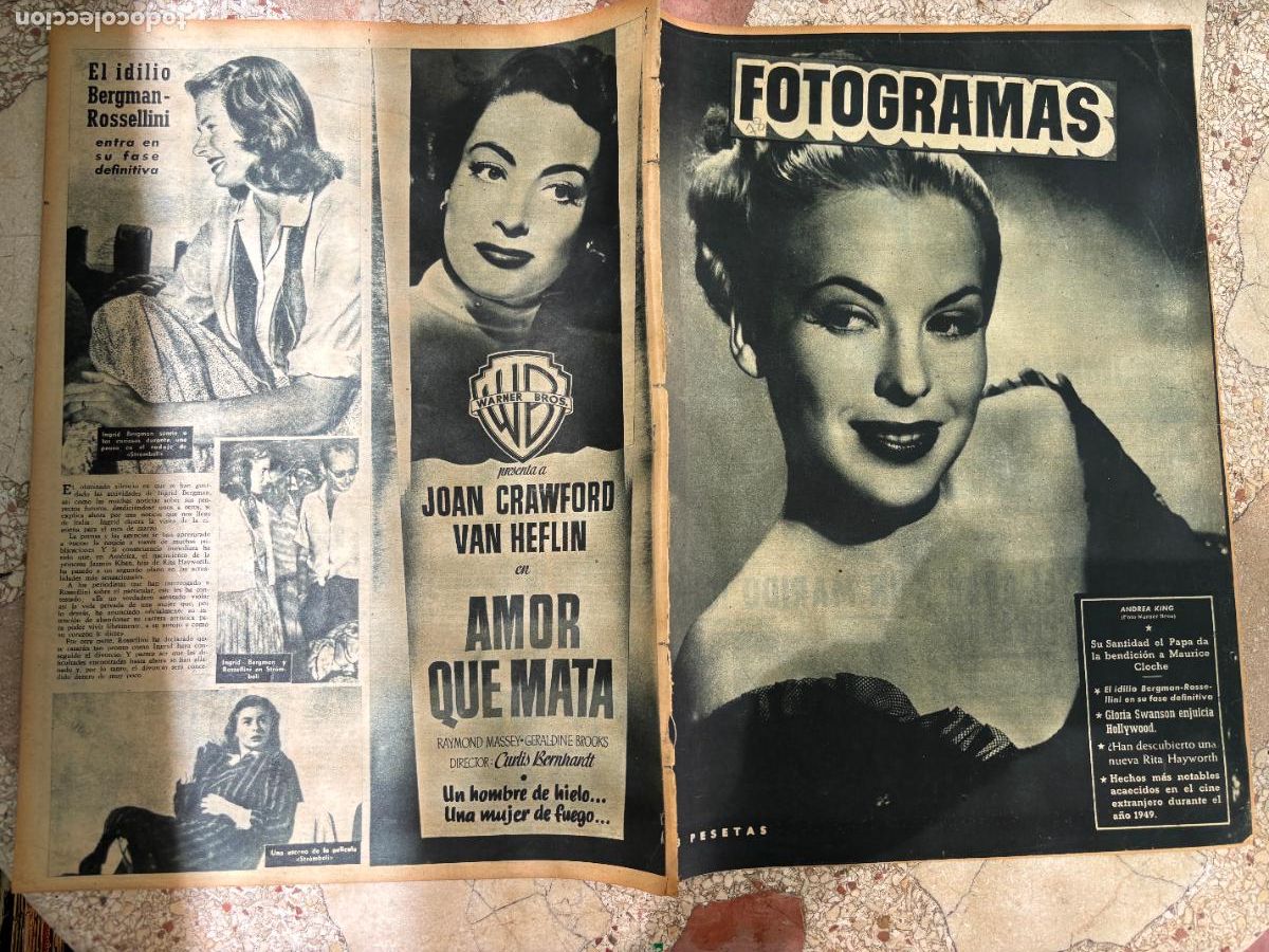 Cine: FOTOGRAMAS N&ordm; 78. ANDREA KING EN PORTADA. GLORIA SWANSON. RITA HAYWORTH. ANDRE GIDE.