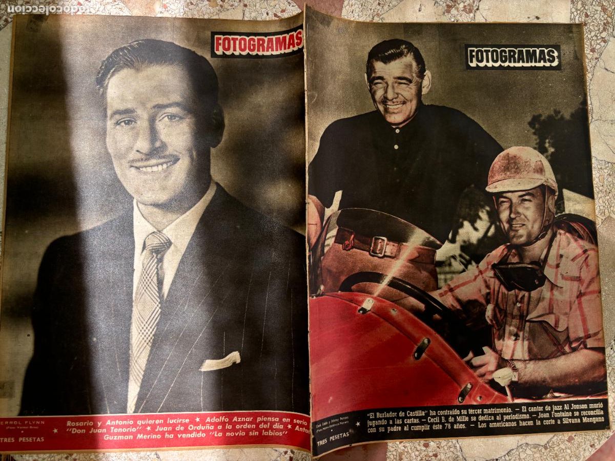 Cine: FOTOGRAMAS N&ordm; 103. CLARK GABLE Y JOHNNY PARSONS EN PORTADA. AL JONSON. JOAN FONTAINE.