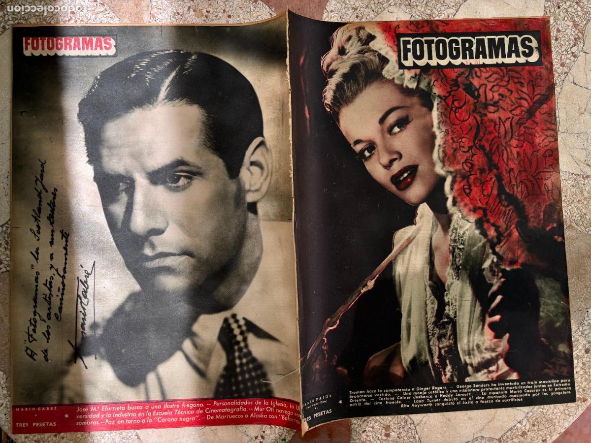 Cine: FOTOGRAMAS N&ordm; 101. JANIS PAIGE EN PORTADA. GEORGE SANDERS. MARIA CASARES. LANA TURNER.