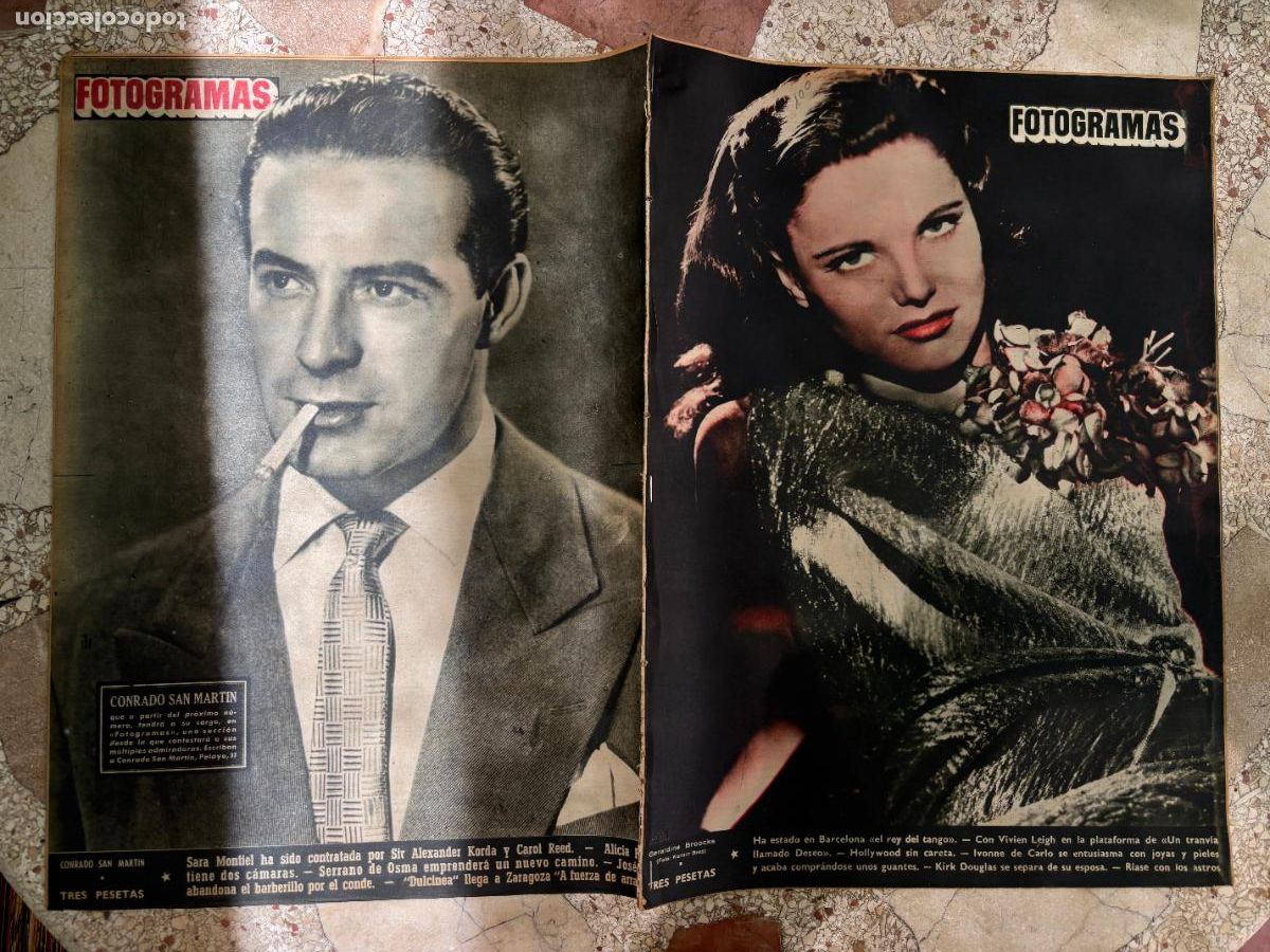 Cine: FOTOGRAMAS N&ordm; 100. GERALDINE BROOKS EN PORTADA. VIVIEN LEIGH. IVONNE DE CARLO. KRIK DOUGLAS.